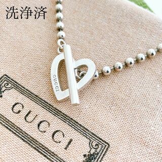 Gucci - 【洗浄済】グッチ GUCCI 925 ネックレス チョーカー シルバー N123