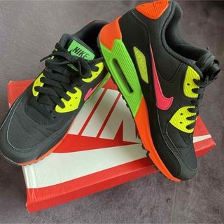 ナイキ(NIKE)のNIKE AIRMAX90 NEON 6(24cm) ナイキエアマックスネオン(スニーカー)