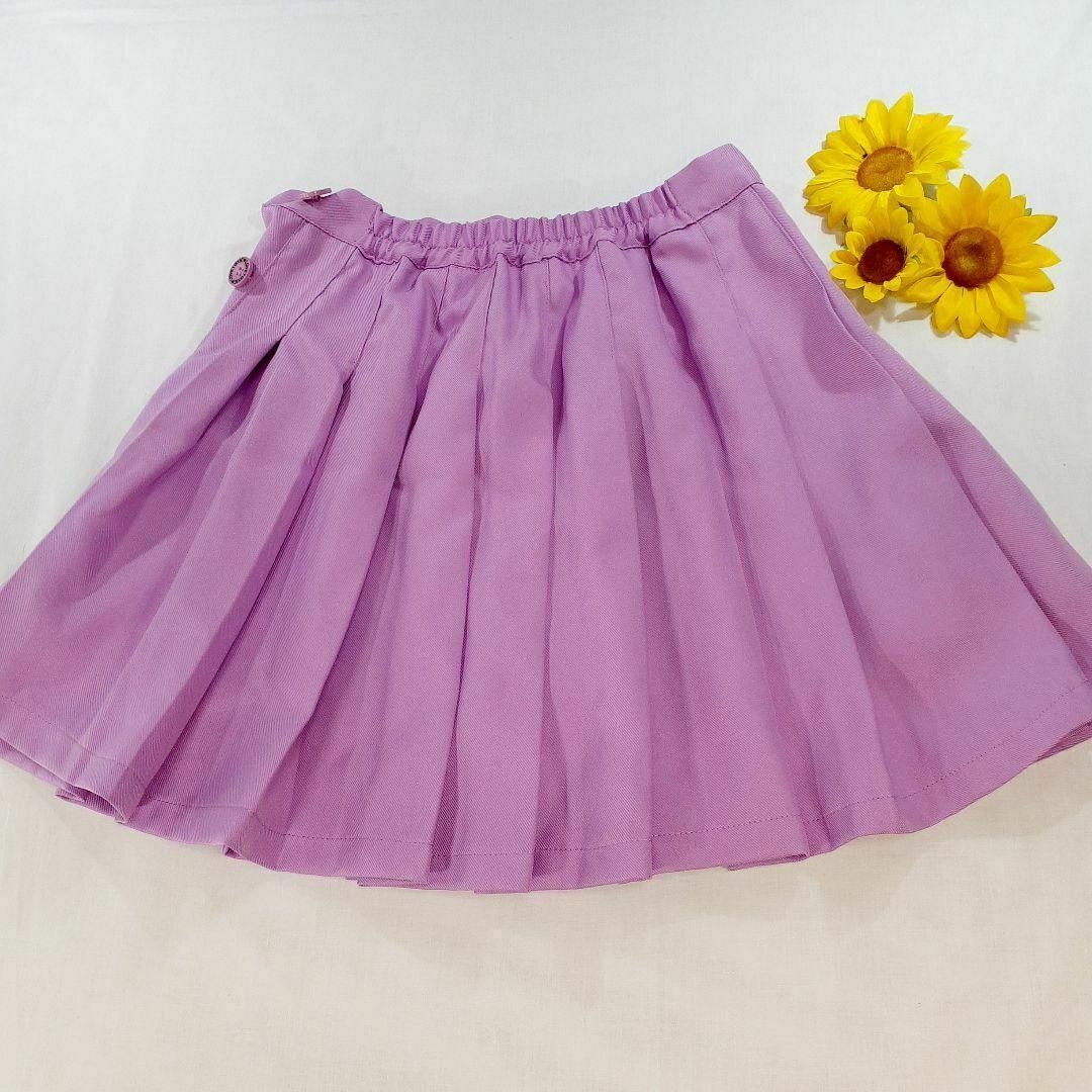 lovetoxic(ラブトキシック)のLOVETOXIC　プリーツ　スカート　160　紫　ラブトキ　Lサイズ　スカパン キッズ/ベビー/マタニティのキッズ服女の子用(90cm~)(スカート)の商品写真