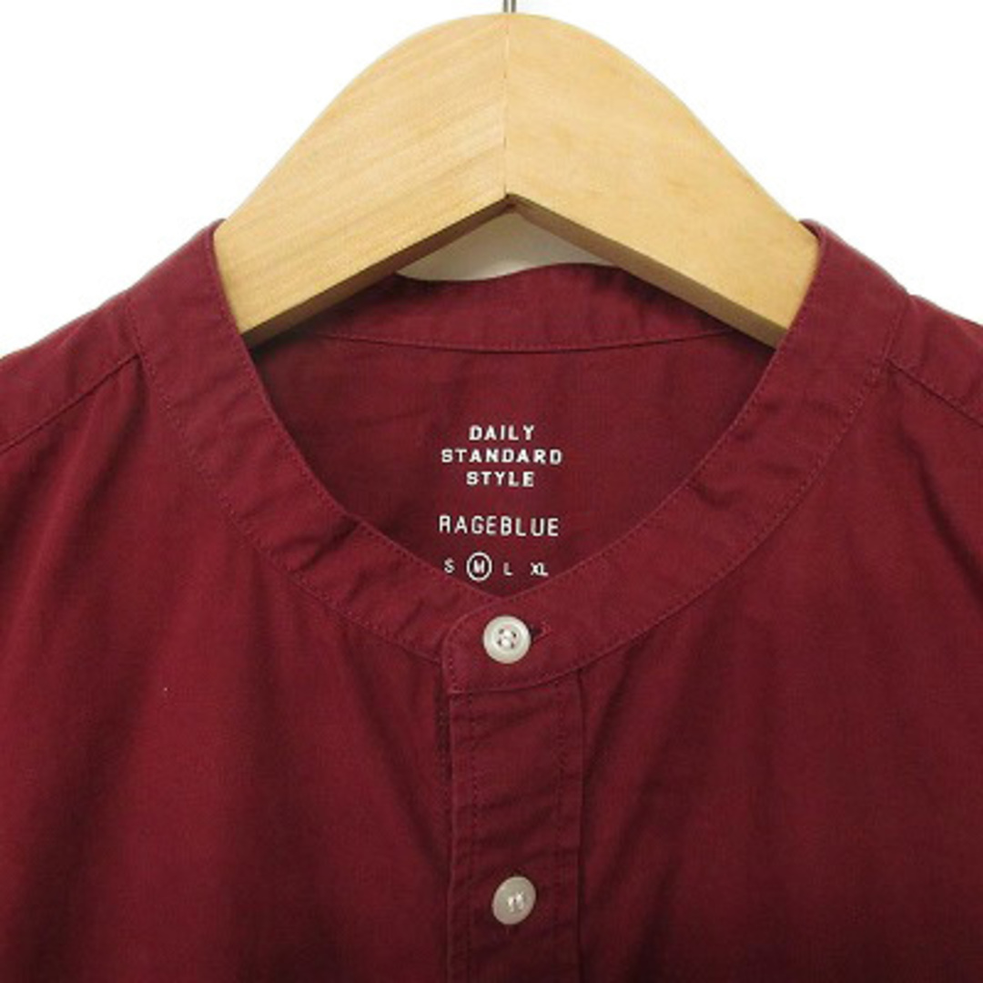 RAGEBLUE(レイジブルー)のレイジブルー RAGEBLUE シャツ バンドカラー 長袖 コットン M  メンズのトップス(シャツ)の商品写真