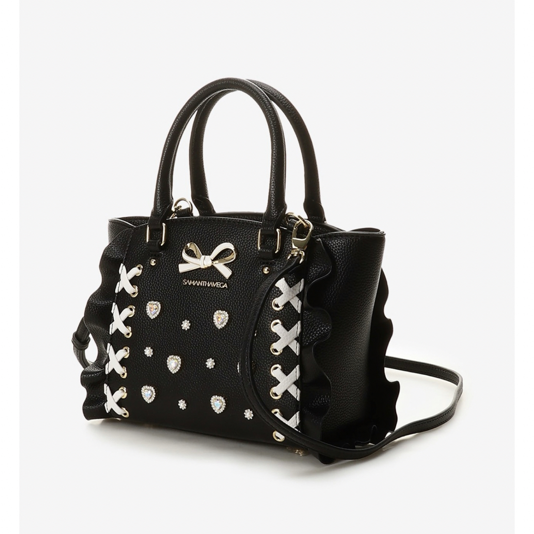 SAMANTHAVEGA 一部店舗限定レースアップハートビジューフラッタ SAMANTHAVEGA 一部店舗限定レースアップハートビジューフラッタ