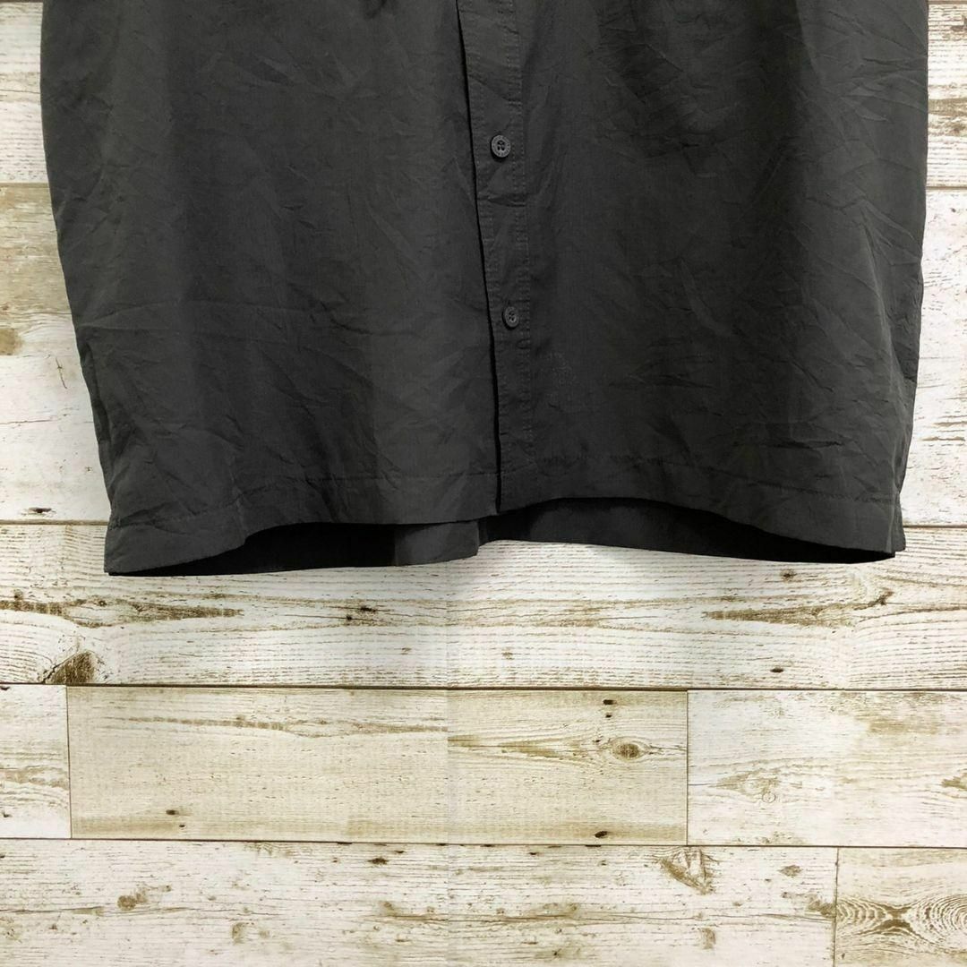 Eddie Bauer(エディーバウアー)の【k4757】USA古着エディーバウアー刺繍ロゴテック系Y2K半袖ビッグシャツ メンズのトップス(シャツ)の商品写真