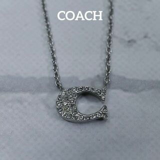 コーチ(COACH)の【匿名配送】COACH コーチ ネックレス シルバー ロゴ C 3(ネックレス)