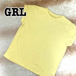 グレイル(GRL)の【新品】GRL グレイル レディース 半袖Tシャツ イエロー(Tシャツ(半袖/袖なし))