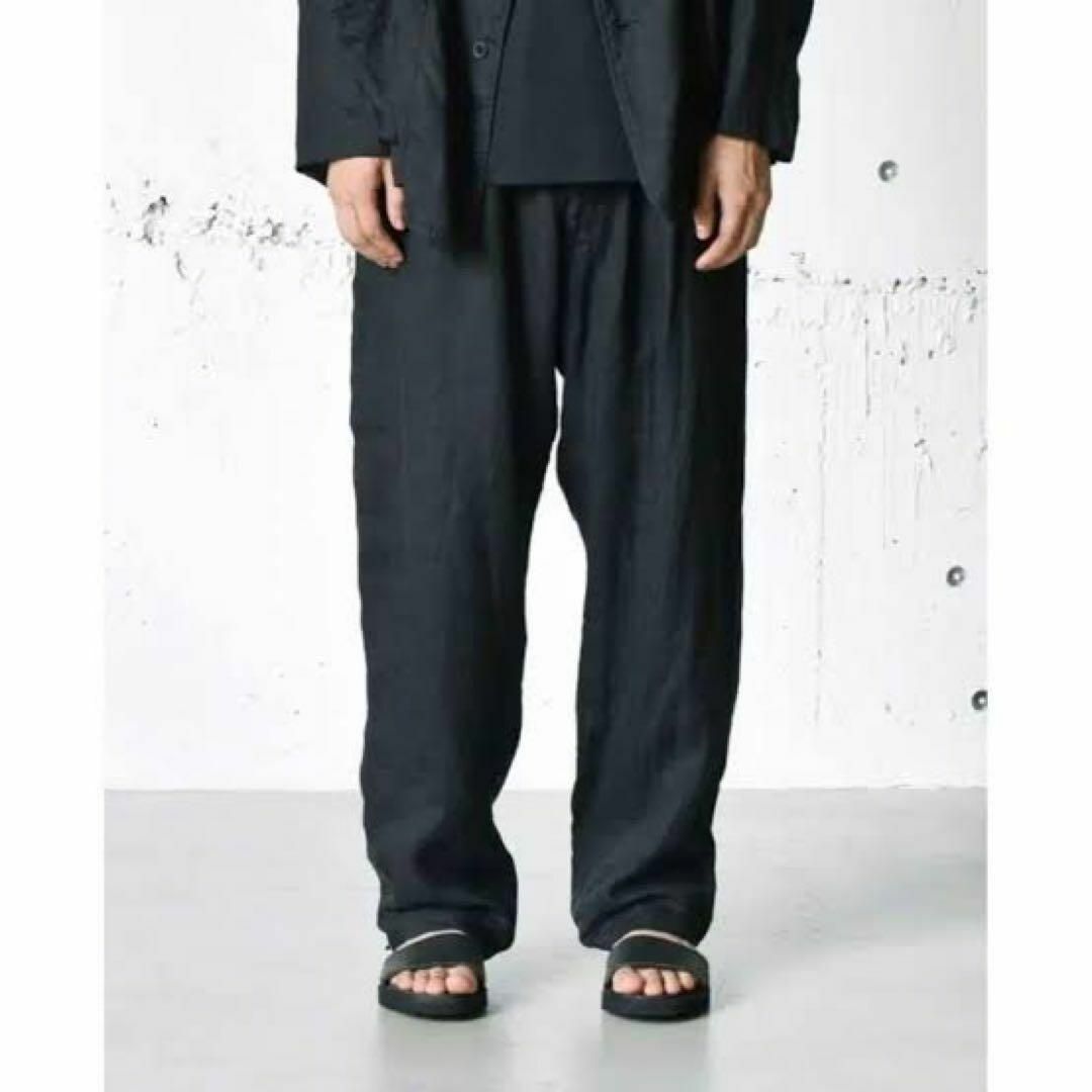 COMOLI(コモリ)の22SS COMOLI リネンWクロス ドローストリングパンツ メンズのパンツ(その他)の商品写真
