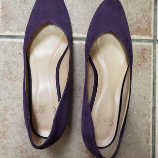 紫　靴(ハイヒール/パンプス)