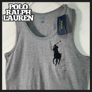 ポロラルフローレン(POLO RALPH LAUREN)の新品 タグ付き ポロ ラルフローレン タンクトップ ビックポニー 刺繍 メンズ(タンクトップ)