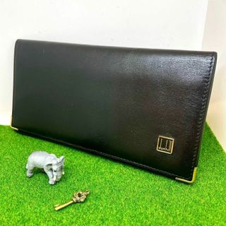 ダンヒル(Dunhill)の【ダンヒル/美品】長財布【オックスフォード/ゴールド/二つ折り/お札入れ】(長財布)