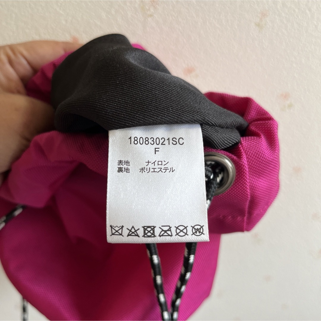 STUDIO CLIP(スタディオクリップ)のスタディオクリップ　巾着バッグ　ナイロン　ピンク レディースのバッグ(ショルダーバッグ)の商品写真