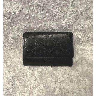 グッチ(Gucci)のGUCCI グッチ キーケース GGエンボス Bee ハチ 蜂 ブラック カード(キーケース)