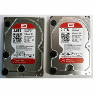 ウェスタンデジタル(Western Digital)のWestern Digital WD20EF WD Red HDD 2T 2台 (PCパーツ)