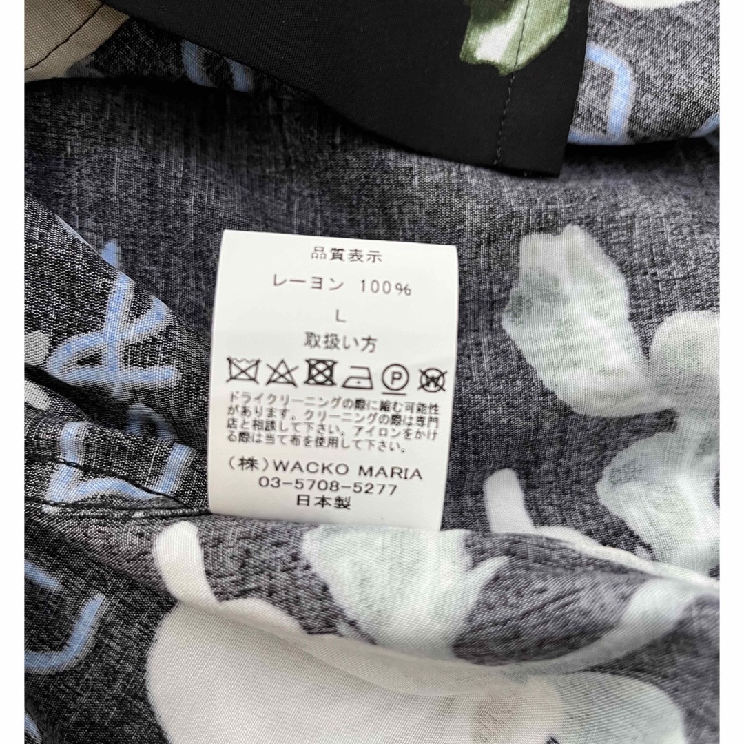 WACKO MARIA(ワコマリア)の未使用品　ワコマリア　WACKOMARIA 白薔薇 アロハ　ハワイアン　シャツ メンズのトップス(シャツ)の商品写真