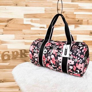 LeSportsac - 未使用【レスポートサック】花柄 トートバッグ ミニ ボストンバッグ ピンク×黒