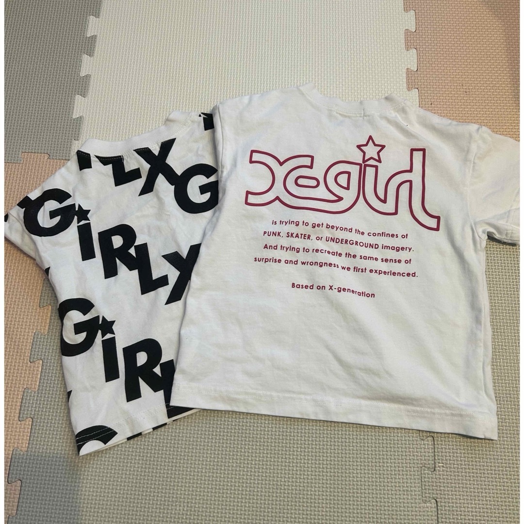 X-girl Stages(エックスガールステージス)の☆x-girl 7点set☆90cm キッズ/ベビー/マタニティのキッズ服女の子用(90cm~)(Tシャツ/カットソー)の商品写真
