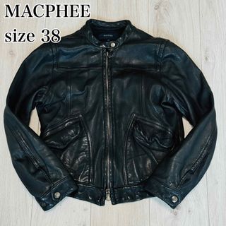 マカフィー(MACPHEE)の【高級】マカフィー　トゥモローランド　ラムレザー　羊革　ライダースジャケット　M(ライダースジャケット)