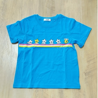 X-girl STAGES 130cm 半袖 Tシャツ ブルー 水色
