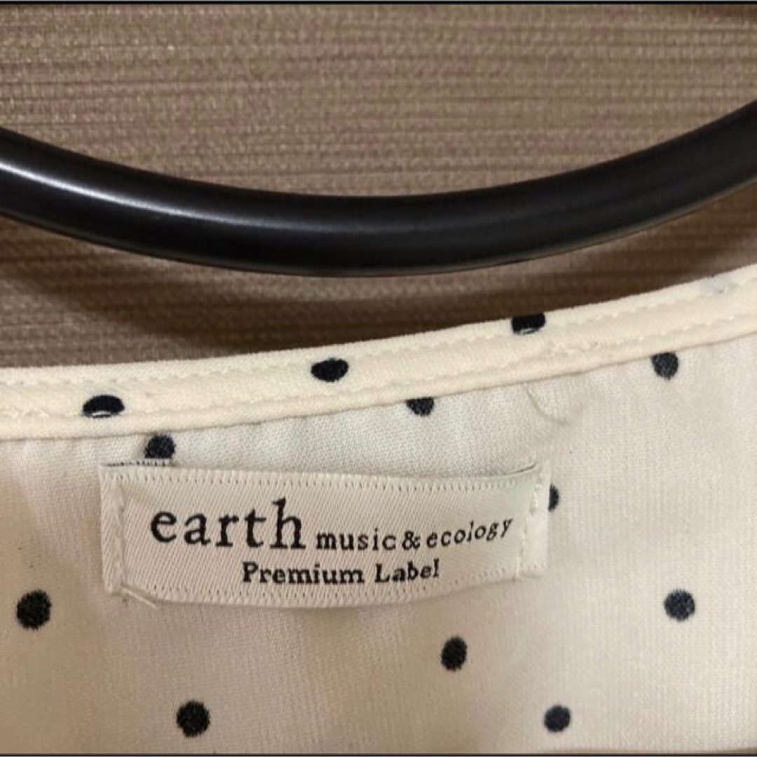 earth music & ecology(アースミュージックアンドエコロジー)のearth music&ecology  ドット　M レディースのトップス(カットソー(長袖/七分))の商品写真