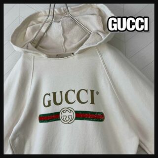 グッチ(Gucci)の美品 GUCCI パーカー ヴィンテージロゴ スウェット キッズ チルドレンズ(Tシャツ/カットソー)