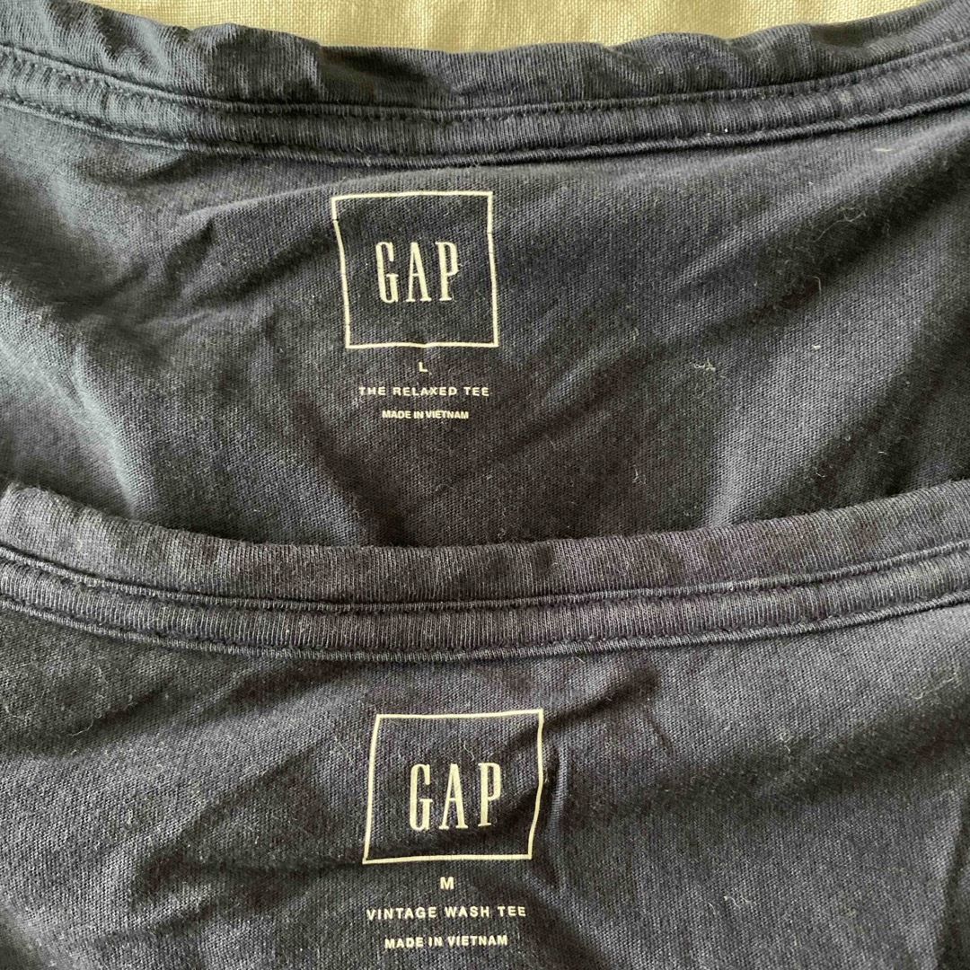 GAP(ギャップ)のGAPギャップネイビーカットソー2枚セット レディースのトップス(カットソー(長袖/七分))の商品写真