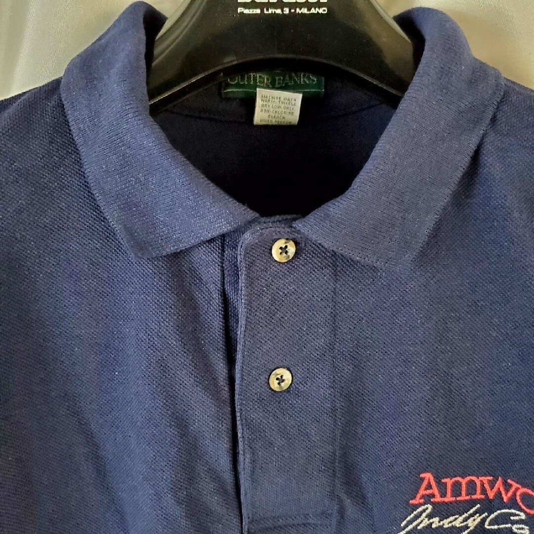 Amway(アムウェイ)の★アウターバンクス（アムウェイ＆インディ-500）ポロシャツ/ボタンダウン★L★ メンズのトップス(ポロシャツ)の商品写真