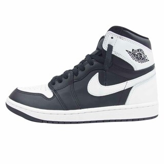 NIKE AIR JORDAN ナイキ ジョーダン スニーカー DZ5485-010 Air Jordan 1 Retro High OG Black White AJ1 エアジョーダン ハイ ブラック ホワイト スニーカー ブラック系 ホワイト系 27cm【極上美品】【中古】(スニーカー)