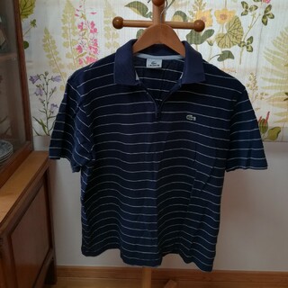 ラコステ(LACOSTE)の✨LACOSTE ラコステ 日本製紺色のポロシャツLサイズ(ポロシャツ)