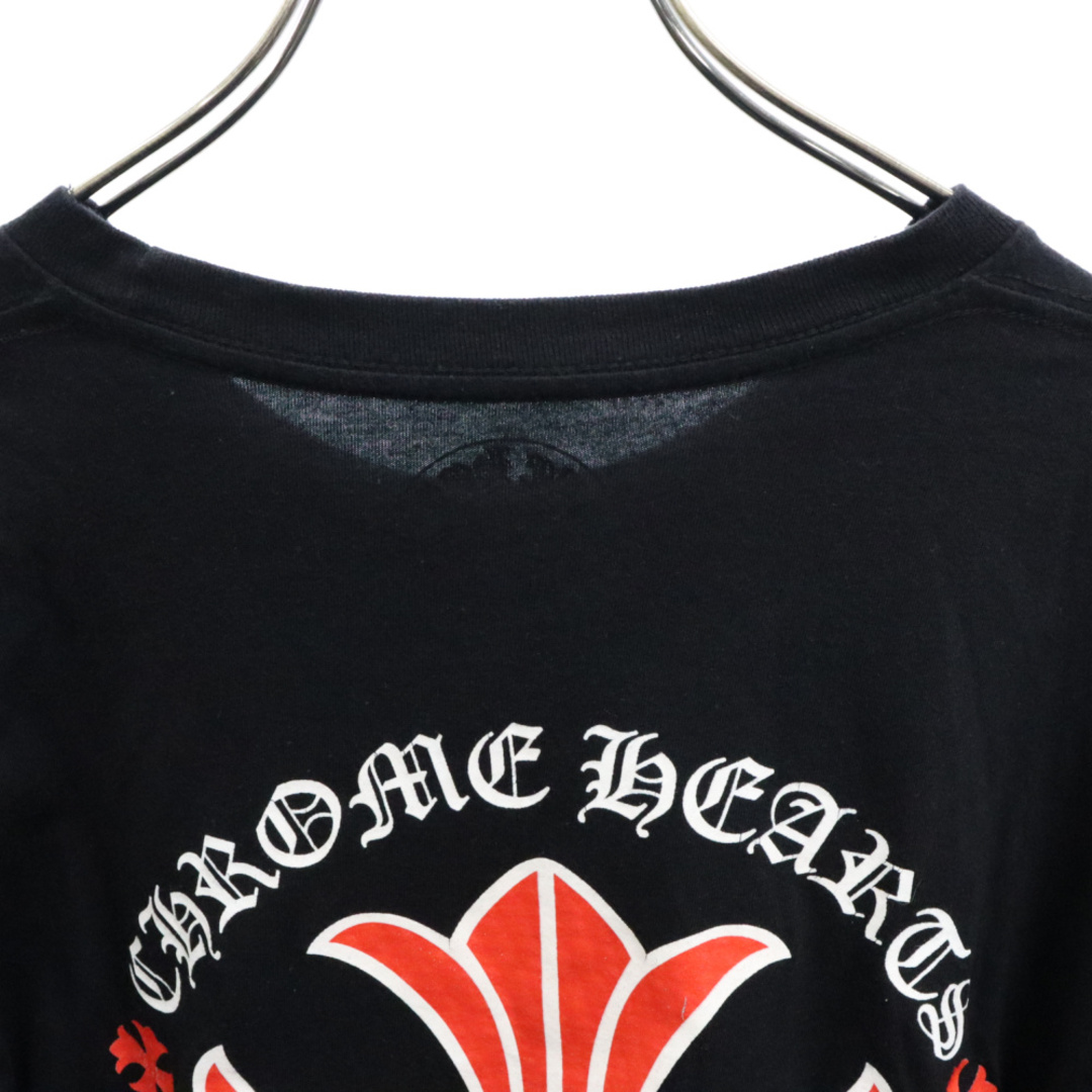 Chrome Hearts(クロムハーツ)のCHROME HEARTS クロムハーツ Red Cross L/S Tee クロムハーツ レッドクロスロングスリーブTシャツ 長袖カットソー ブラック メンズのトップス(Tシャツ/カットソー(七分/長袖))の商品写真