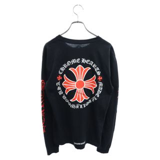 クロムハーツ(Chrome Hearts)のCHROME HEARTS クロムハーツ Red Cross L/S Tee クロムハーツ レッドクロスロングスリーブTシャツ 長袖カットソー ブラック(Tシャツ/カットソー(七分/長袖))