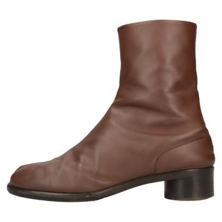 マルタンマルジェラ(Maison Martin Margiela)のMaison Martin Margiela 22 メゾンマルタンマルジェラ Tabi Boots レザー ヒール 足袋ロングブーツ ブラウン 41(ブーツ)