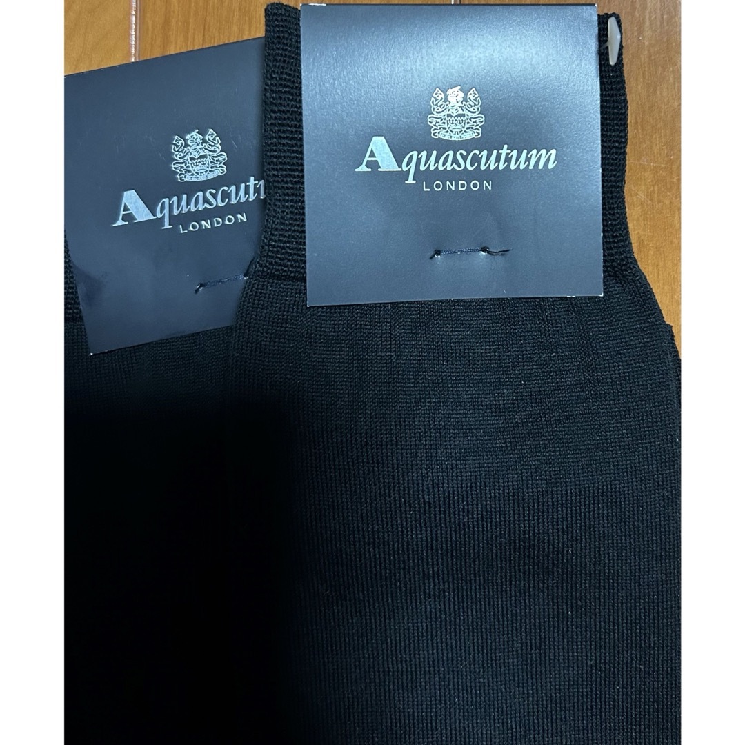 MACKINTOSH PHILOSOPHY(マッキントッシュフィロソフィー)のアクアスキュータム　靴下4足組　新品　定価4,400円 メンズのレッグウェア(ソックス)の商品写真