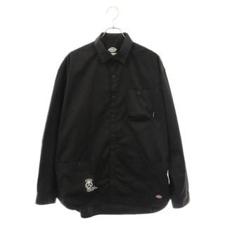 NEIGHBORHOOD ネイバーフッド 22SS ×DICKIES EC-SHIRT 221EVDKN-SHM01 ディッキーズ オーバーサイズ長袖シャツ ブラック