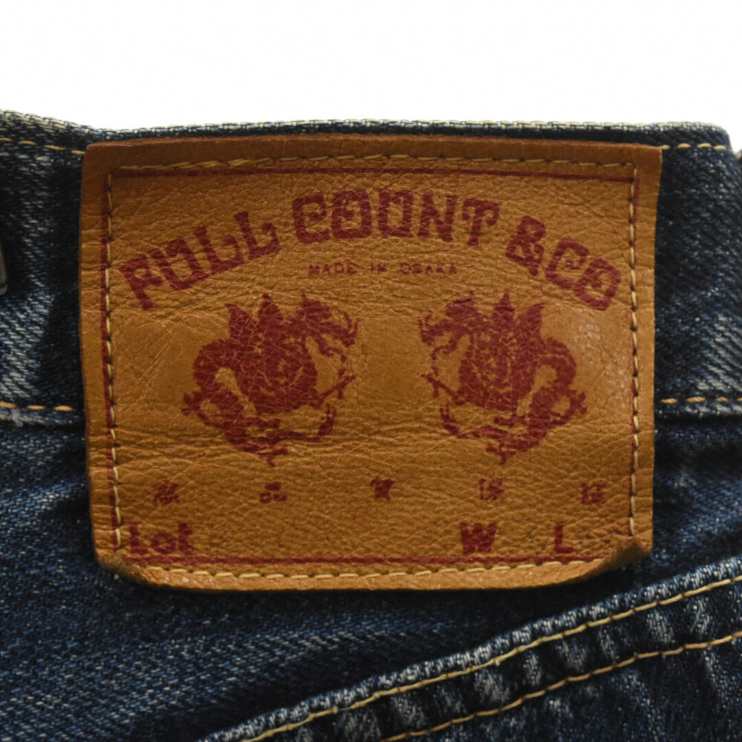 FULLCOUNT(フルカウント)のFULLCOUNT フルカウント VINTAGE フライボタン 隠しリベット 赤耳 コインポケット付 ストレートデニムパンツ インディゴ メンズのパンツ(デニム/ジーンズ)の商品写真