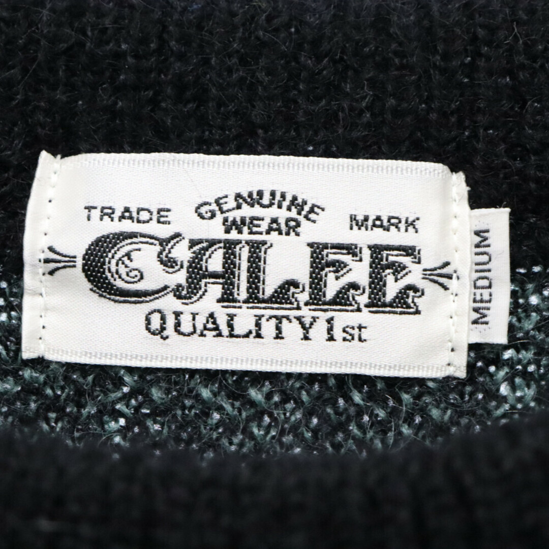 CALEE(キャリー)のCALEE キャリー 7 Gauge jacquard mohair crew neck knit sweater CL-22AW080 総柄クルーネックモヘアニットセーター メンズのトップス(ニット/セーター)の商品写真