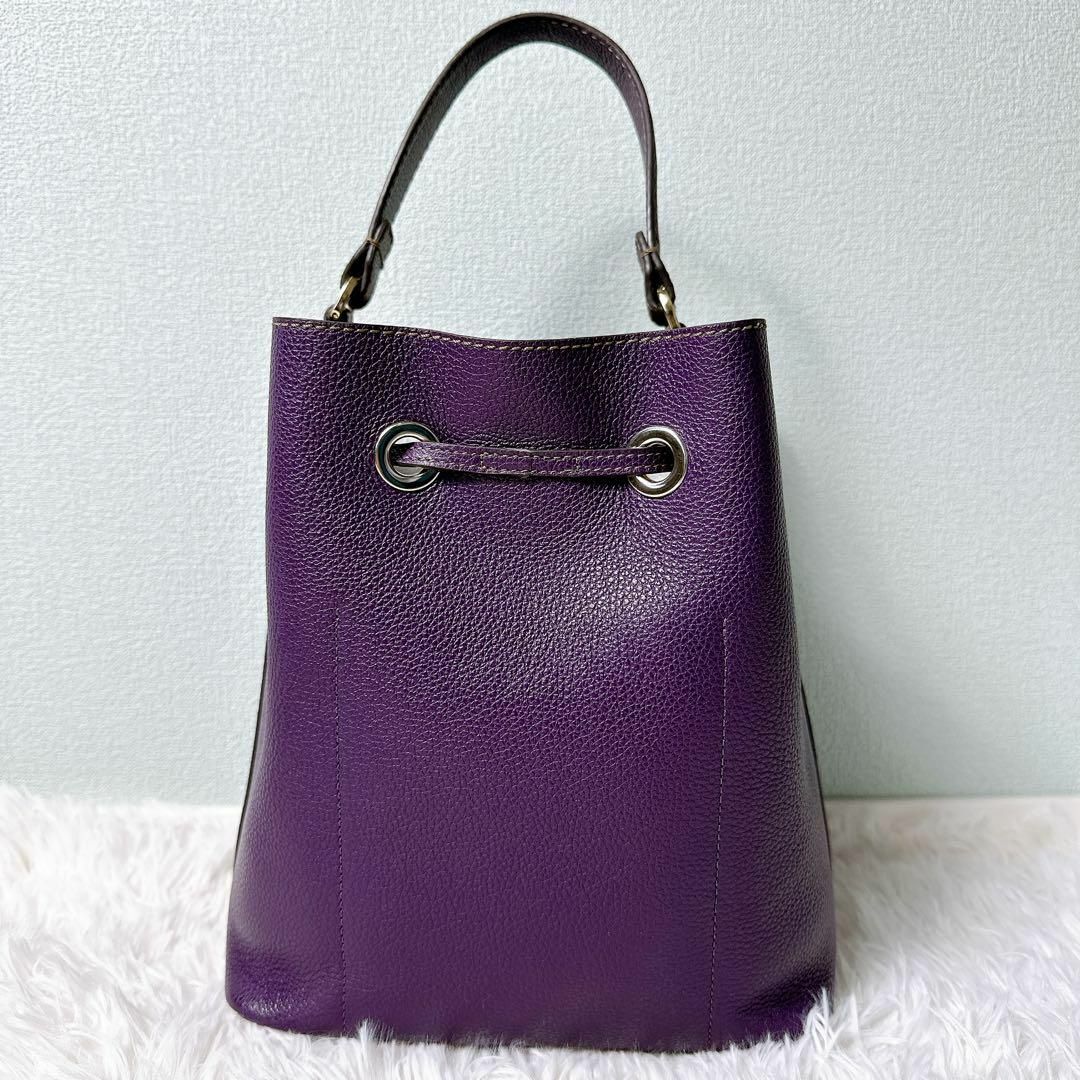 Furla(フルラ)のPANDA様専用フルラ ステイシー 2way ショルダーバッグ 紫色 バケツ型  レディースのバッグ(ショルダーバッグ)の商品写真