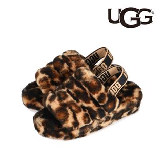 アグ(UGG)の新品未使用 UGG FLUFF YEAH  レオパード 23.5cm サンダル(サンダル)