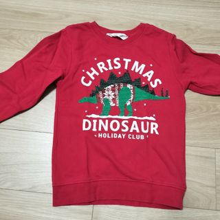 エイチアンドエム(H&M)のトレーナー　クリスマス　恐竜　H&M(Tシャツ/カットソー)