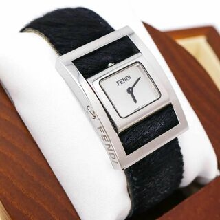 ◆現状品 FENDI 腕時計 ターンフェイス ハラコ 5000L d