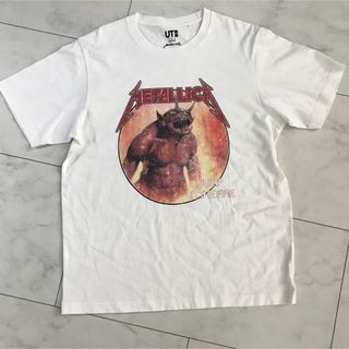 UNIQLO - UNIQLO UT メタリカ Tシャツ　白L