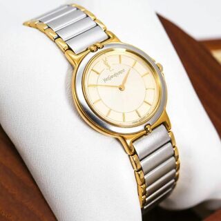 イヴサンローラン(Yves Saint Laurent)の◆稼働 イヴサンローラン 腕時計 ゴールド クラシック 新品電池 c(腕時計)