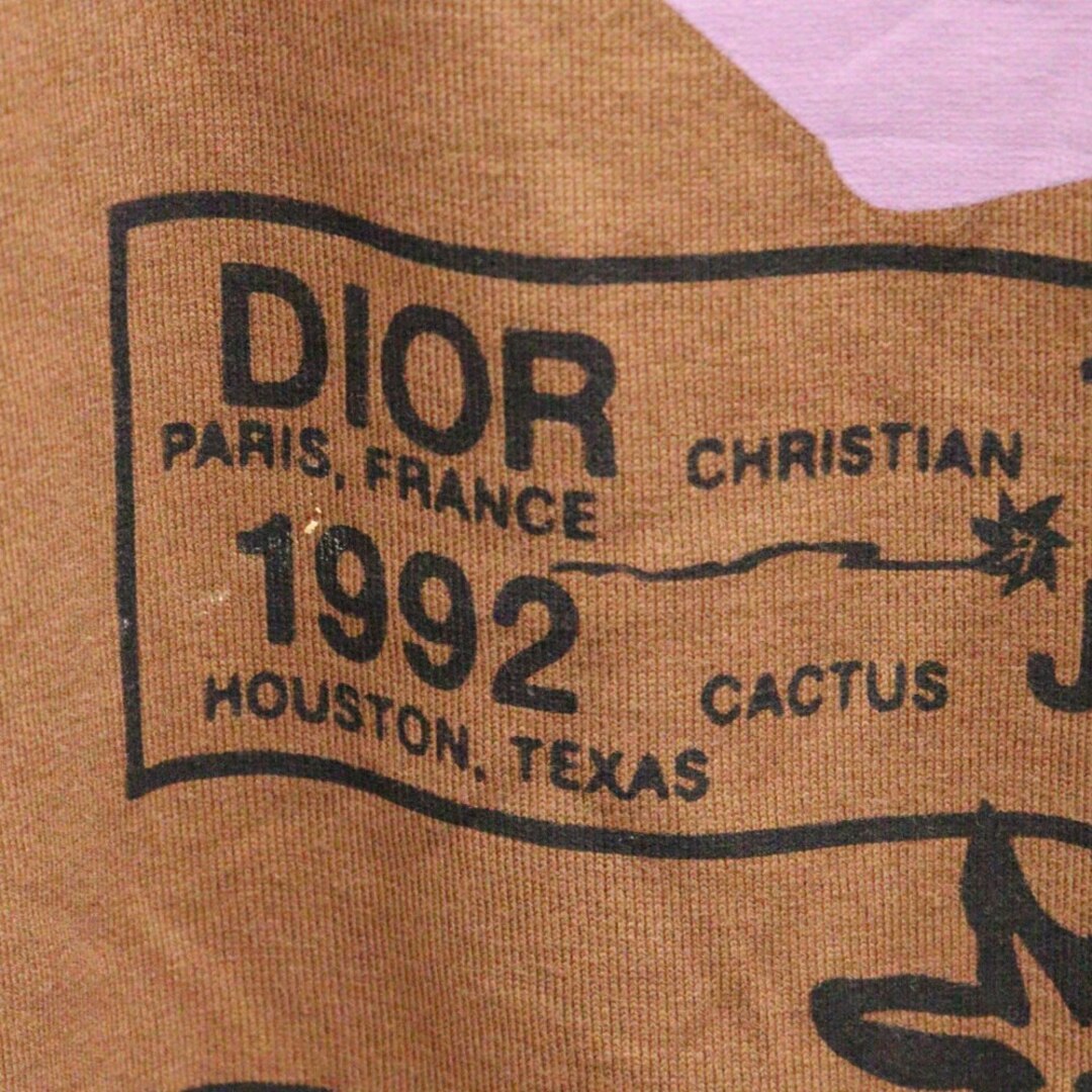 Dior(ディオール)のDIOR ディオール 22AW × Travis Scott Cactus Jack Oversized Tee トラヴィススコット カクタスジャック オーバーサイズ 半袖Tシャツ カットソー 283J641B0677 ブラウン メンズのトップス(Tシャツ/カットソー(半袖/袖なし))の商品写真