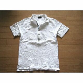 コムサイズム(COMME CA ISM)のコムサイズム）白（メンズＭ～Ｌ）襟付き半袖Ｔシャツ☆(Tシャツ/カットソー(半袖/袖なし))