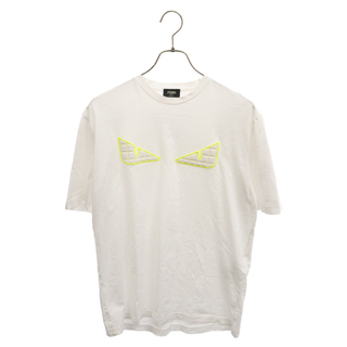 フェンディ(FENDI)のFENDI フェンディ バグズキルティングパッチ半袖Tシャツ FAF538 A8JT ホワイト(Tシャツ/カットソー(半袖/袖なし))