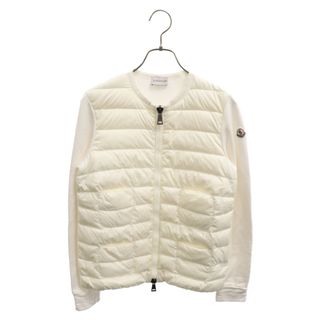 MONCLER - MONCLER モンクレール MAGLIA CARDIGAN ダウン切替 袖スウェット カーディガン ホワイト B20938495800 80449 レディース