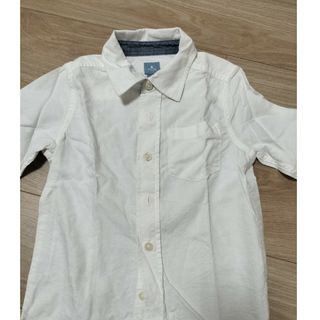 ベビーギャップ(babyGAP)のベビーギャップ　シャツ 110cm 白　Baby Gap(ブラウス)