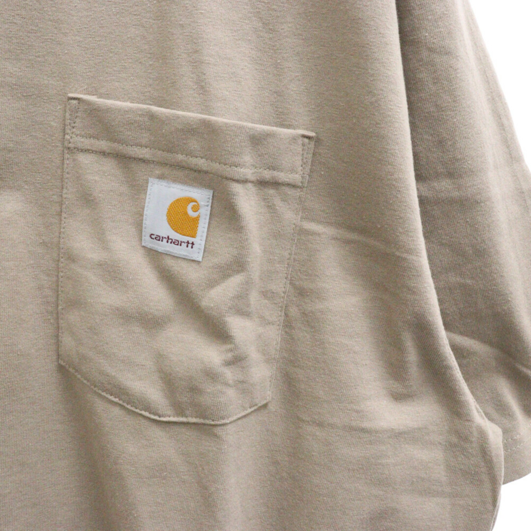 carhartt(カーハート)のCARHARTT カーハート Loose Fit Heavyweight Short-Sleeve Pocket T-Shirt ルーズフィット ヘビーウェイト ポケット半袖Tシャツ ベージュ メンズのトップス(Tシャツ/カットソー(半袖/袖なし))の商品写真