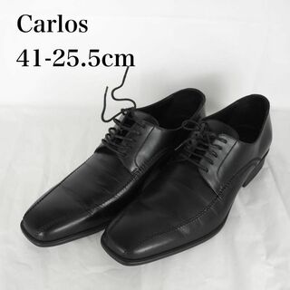 Carlos*イタリア製*ビジネスシューズ*41-25.5cm*黒*M5677(ブーツ)