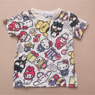 サンリオ(サンリオ)の美品 サンリオ キャラクター 半袖 Tシャツ 110cm キティ マイメロ(Tシャツ/カットソー)