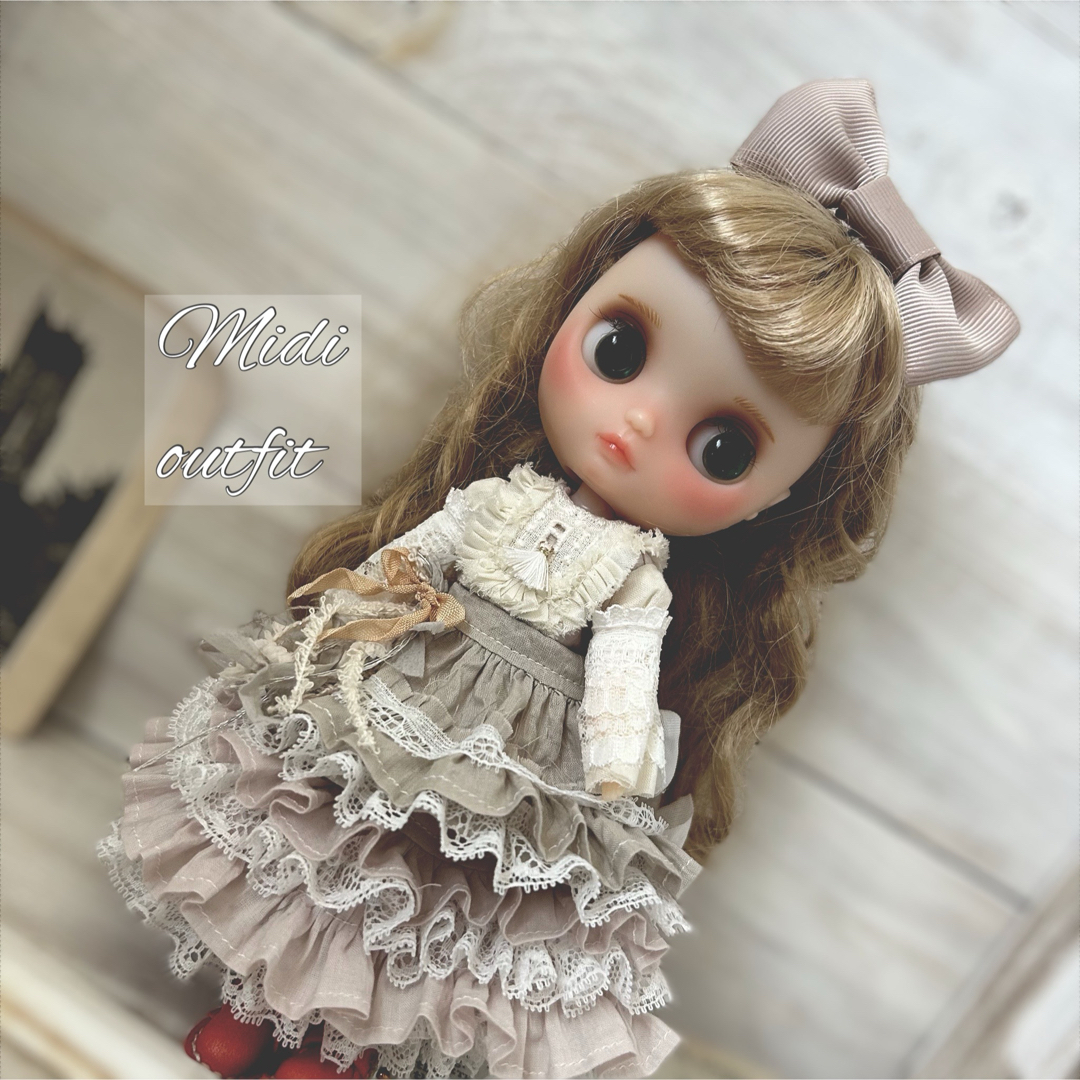 1点限り♡ミディブライス　アウトフィット ハンドメイドのぬいぐるみ/人形(人形)の商品写真