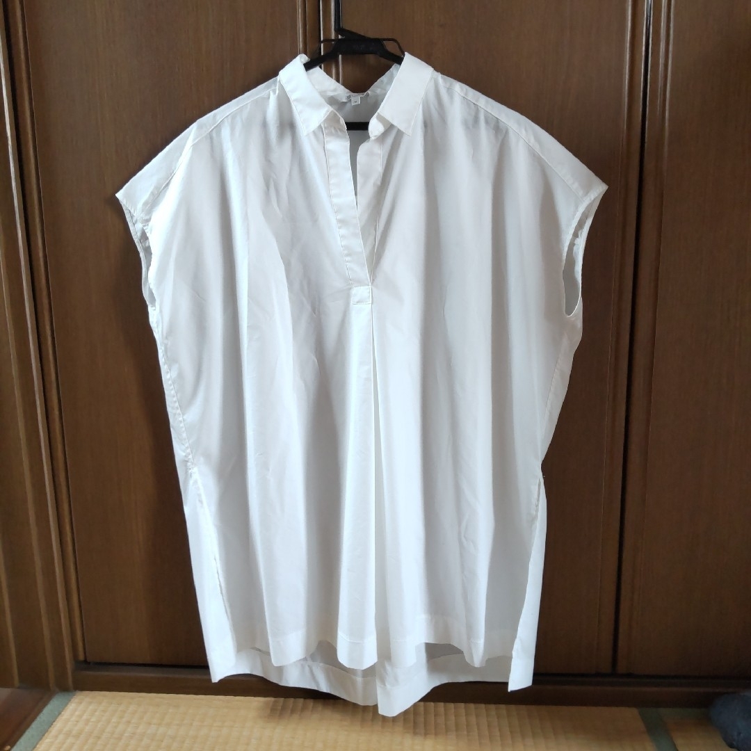PLST(プラステ)のプラステコットンボリュームタイプライターシャツ レディースのトップス(シャツ/ブラウス(半袖/袖なし))の商品写真