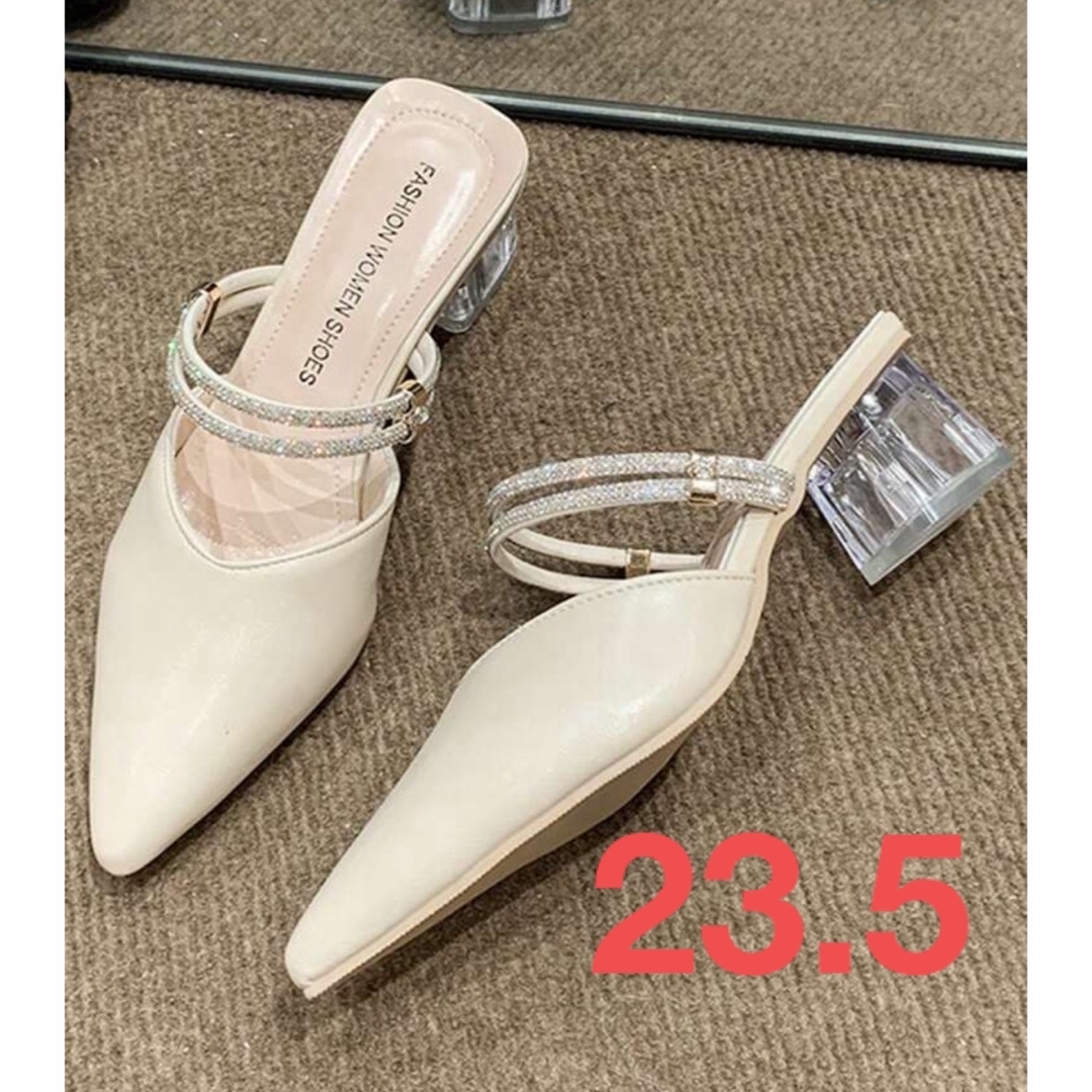 ストラップサンダル　クリアヒール　美品 レディースの靴/シューズ(サンダル)の商品写真